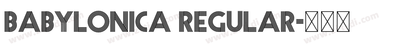 Babylonica Regular字体转换 Babylonica Regular字体转换